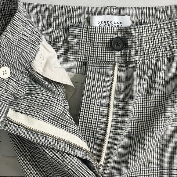 DEREK LAM 10 CROSBY Houndstooth Elastic Waist Pants Trousers - Picture 6 of 7